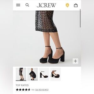 New in box J Crew collection Maisie platform pumps size 11